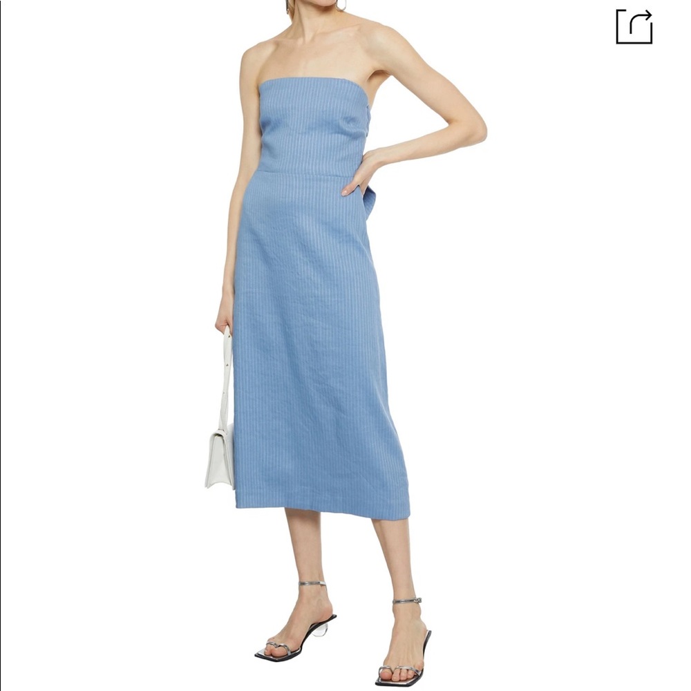 Theory- Strapless tie-back dress